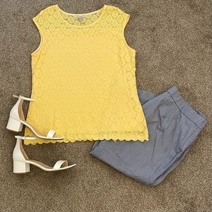 Yellow Lace Blouse